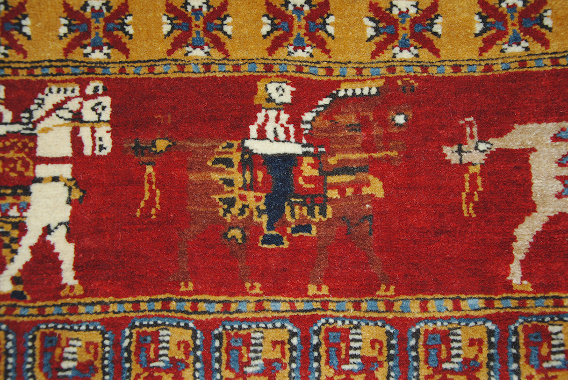 Altai Pazyryk rug (based on the famous Pazyryk rug the oldest known